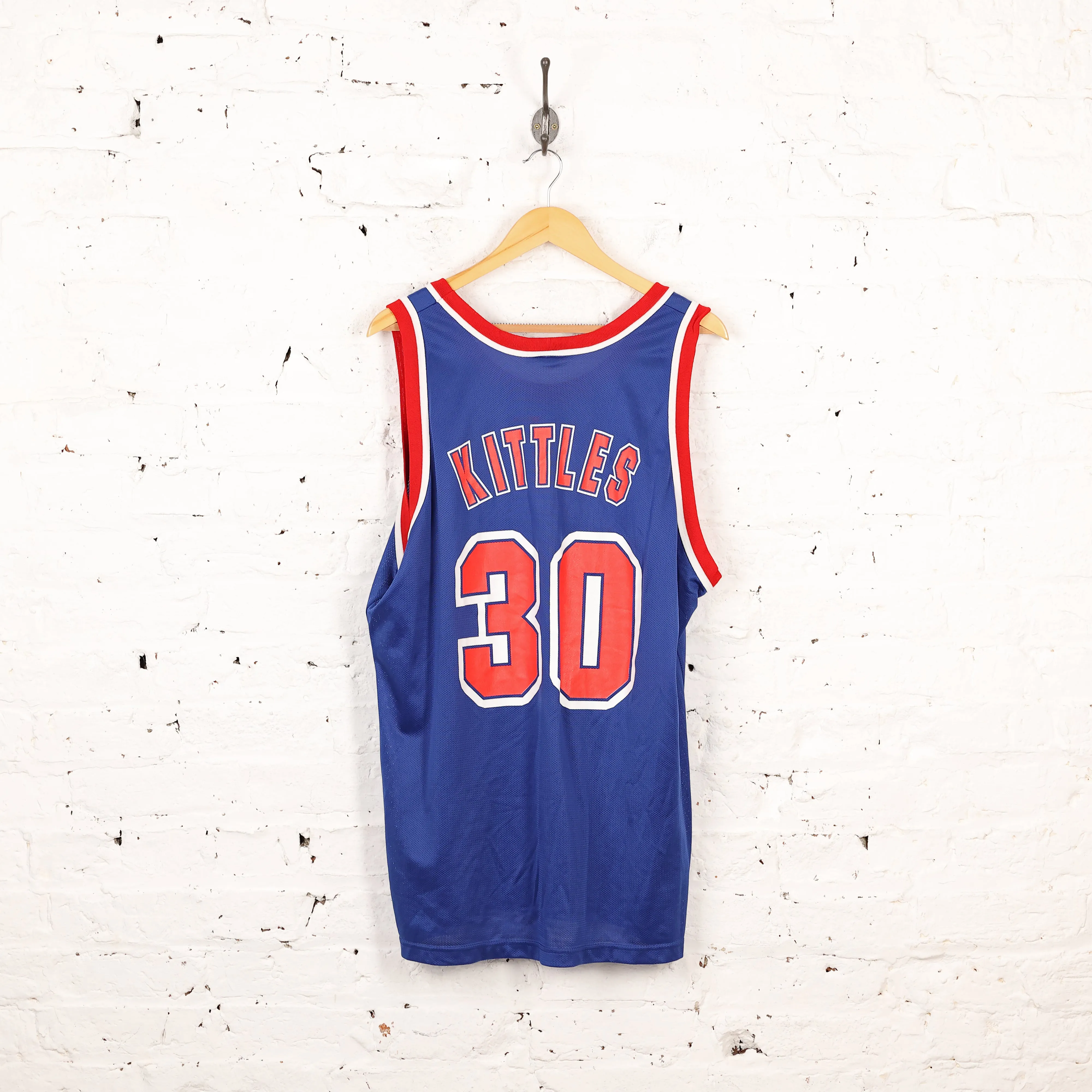 Champion New Jersey Nets Kittles Basketball Jersey - Blue - XL