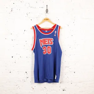 Champion New Jersey Nets Kittles Basketball Jersey - Blue - XL