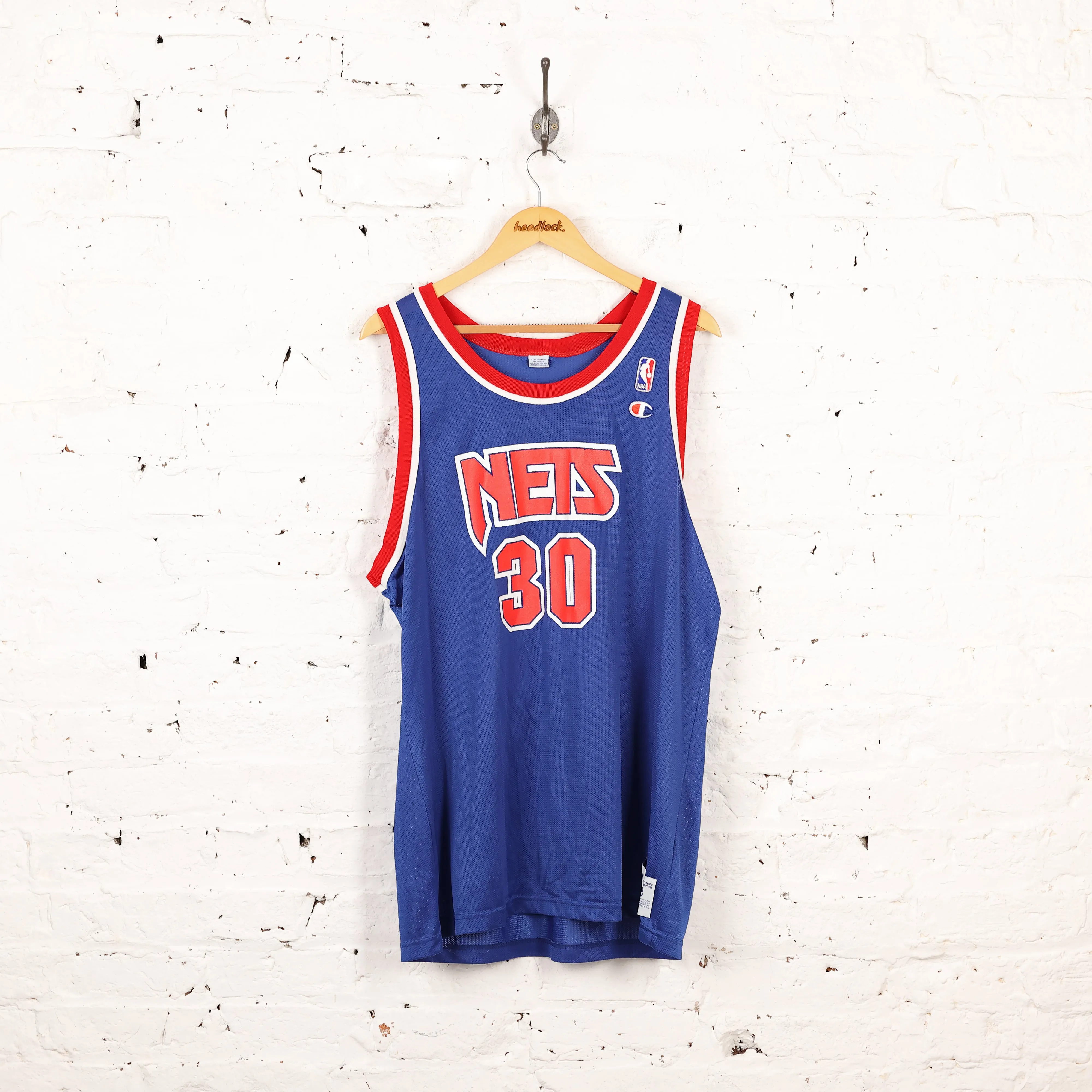 Champion New Jersey Nets Kittles Basketball Jersey - Blue - XL