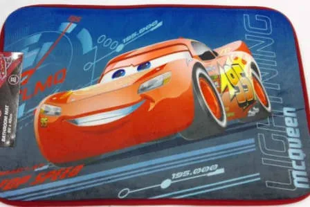Character Linen Bathroom Mat 60x40 Cars