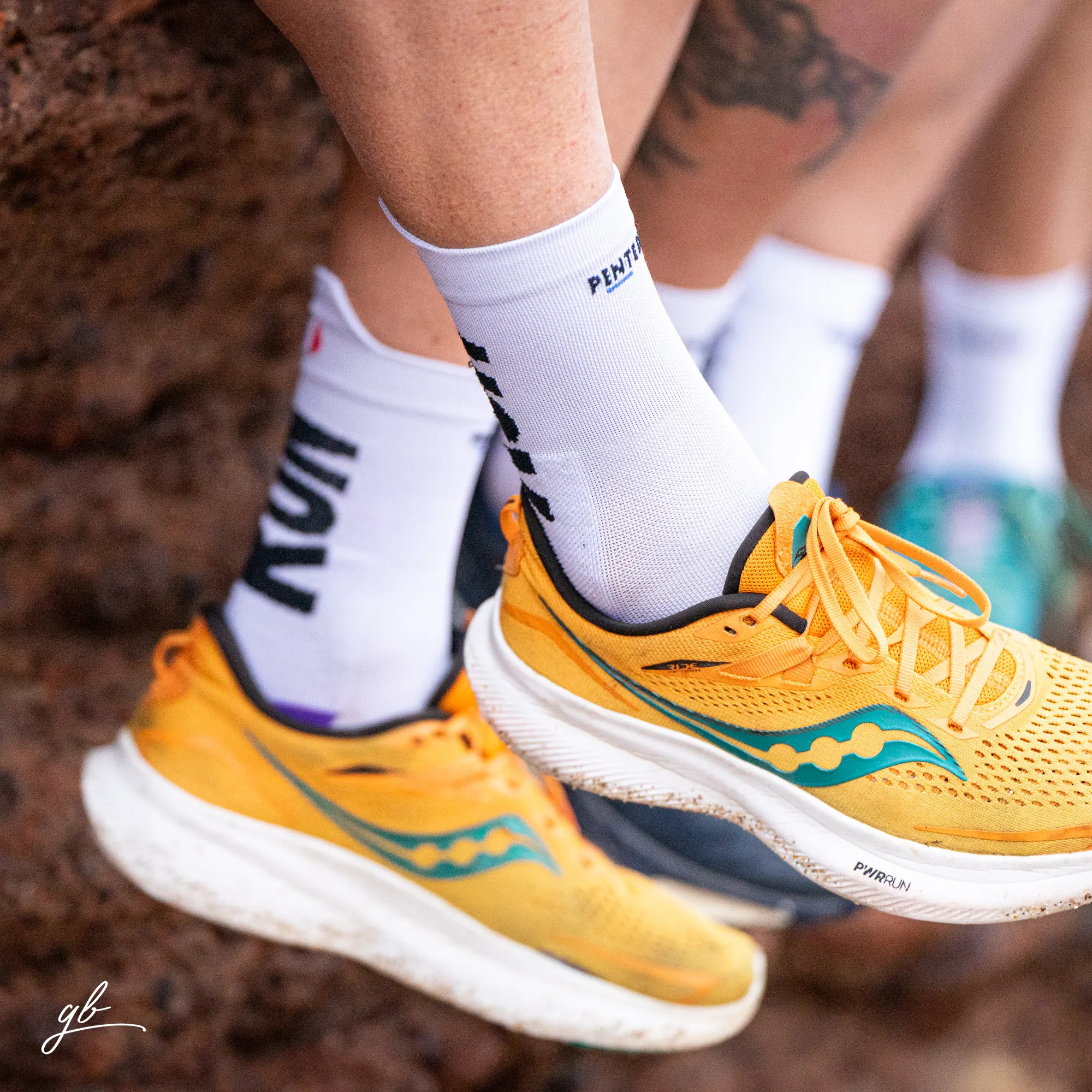 Chaussettes de running - La blanche/violette
