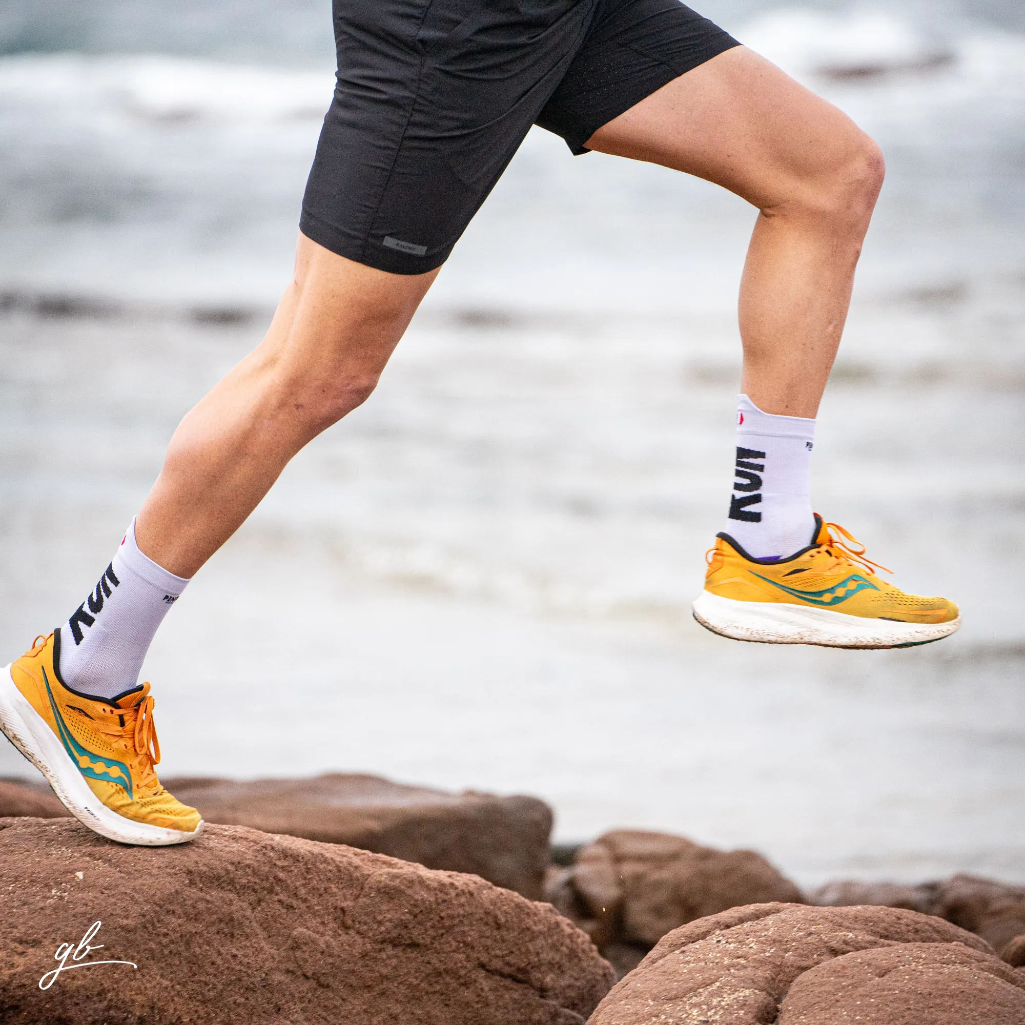Chaussettes de running - La blanche/violette