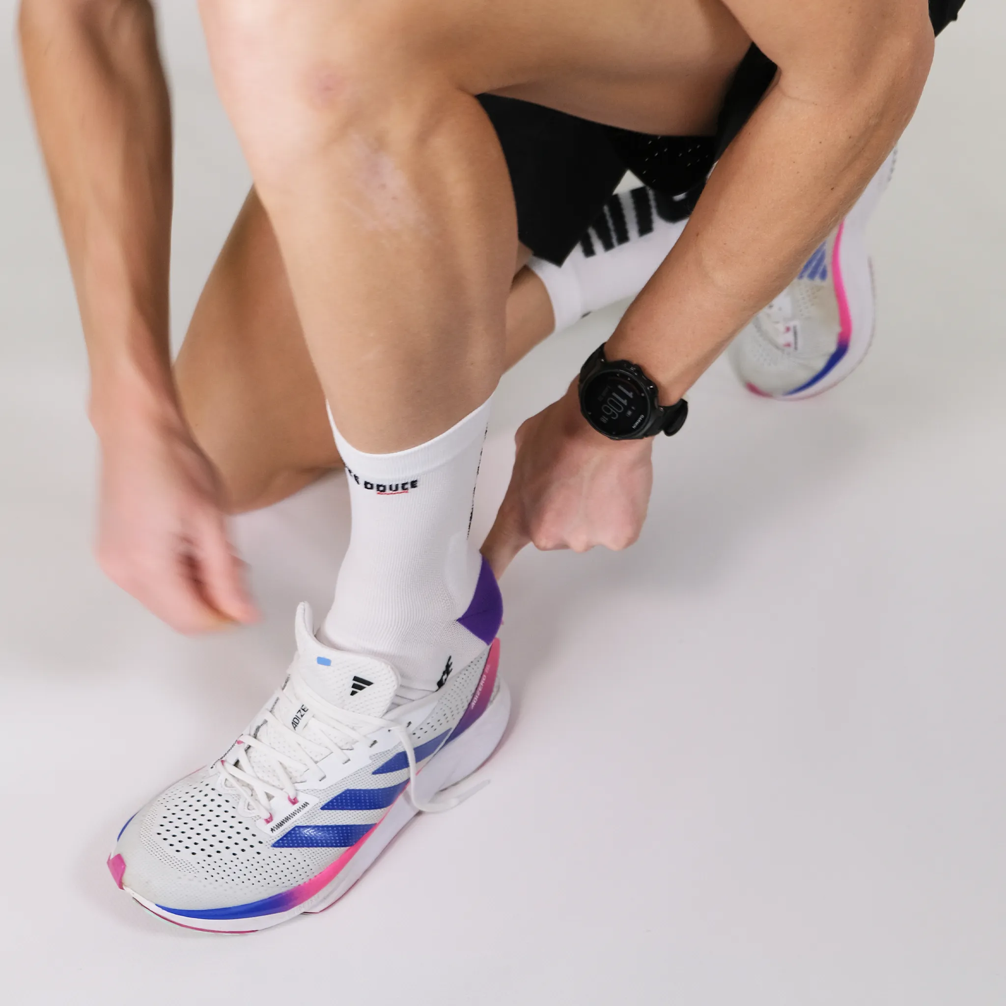 Chaussettes de running - La blanche/violette