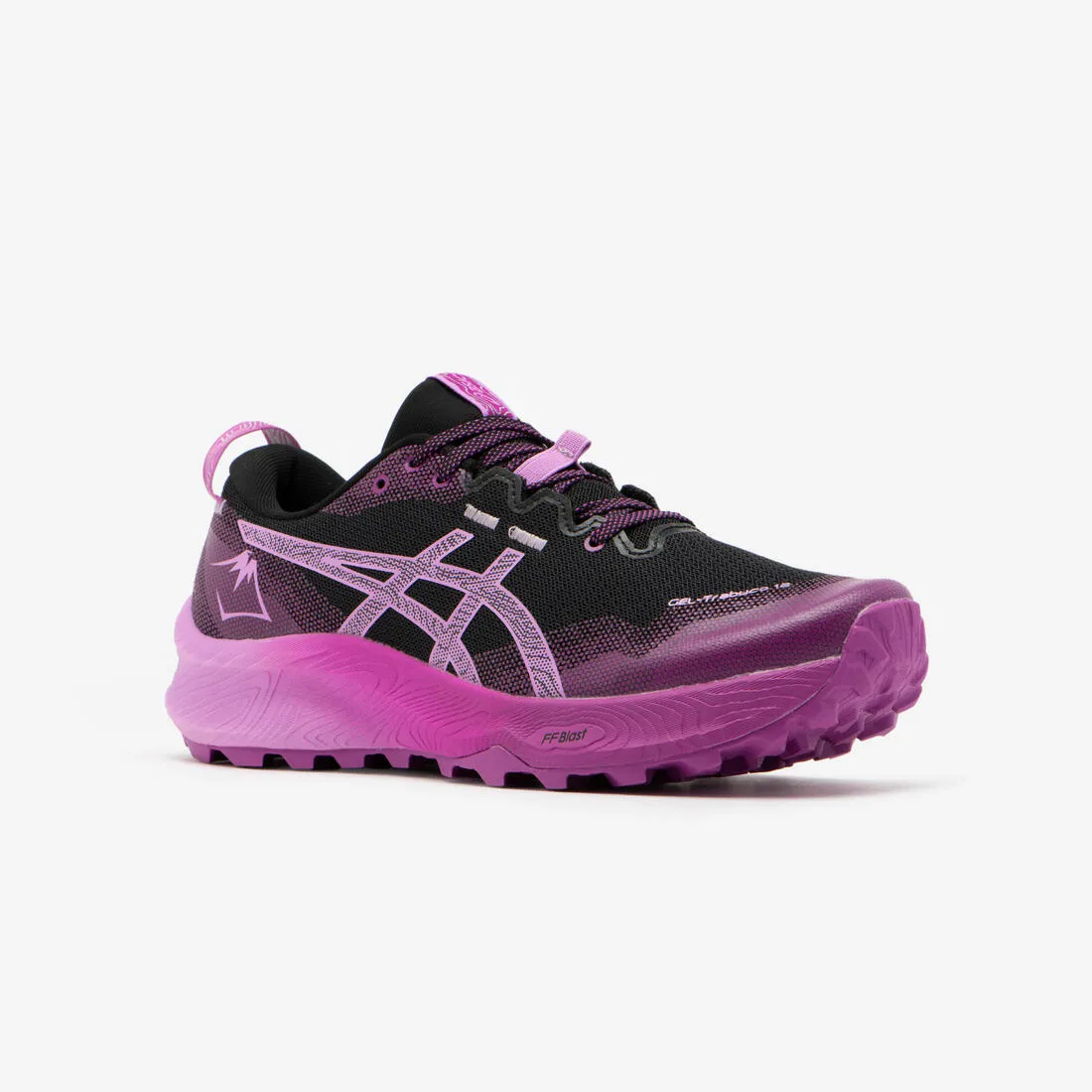 CHAUSSURES DE TRAIL RUNNING FEMME ASICS - GEL-TRABUCO 12 NOIR LAVANDE