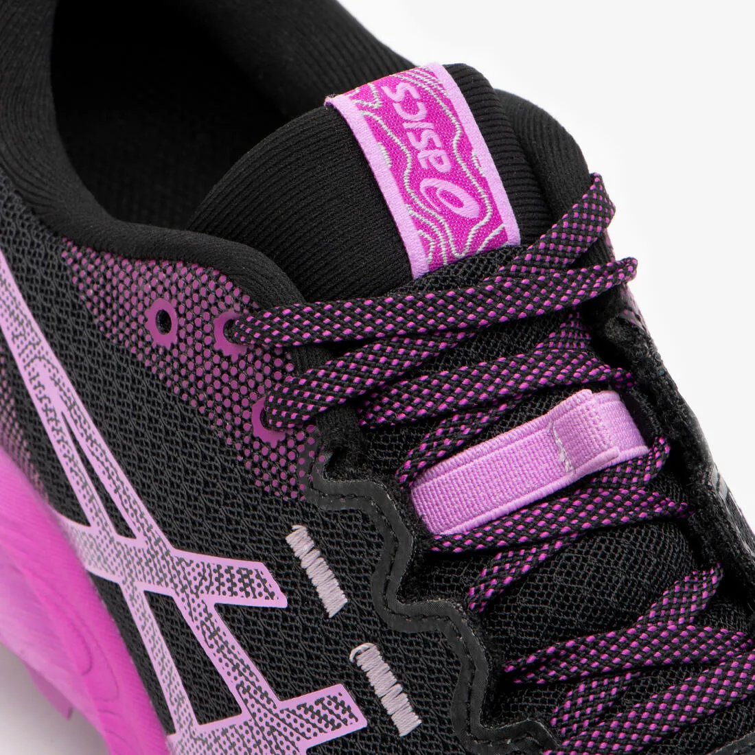 CHAUSSURES DE TRAIL RUNNING FEMME ASICS - GEL-TRABUCO 12 NOIR LAVANDE
