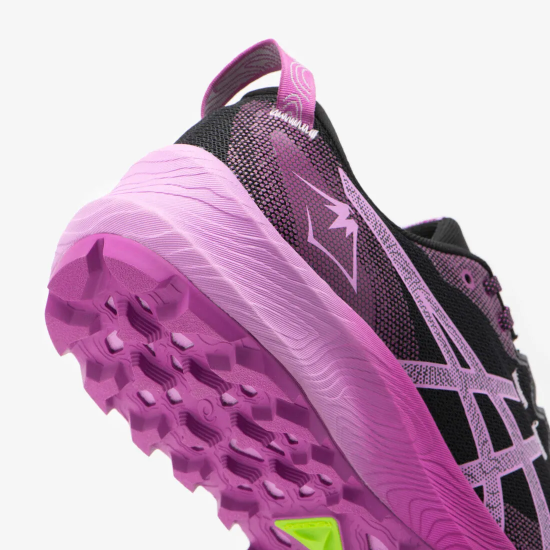 CHAUSSURES DE TRAIL RUNNING FEMME ASICS - GEL-TRABUCO 12 NOIR LAVANDE