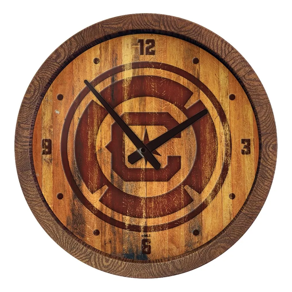 Chicago Fire: Branded "Faux" Barrel Top Clock