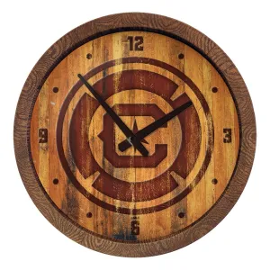 Chicago Fire: Branded "Faux" Barrel Top Clock