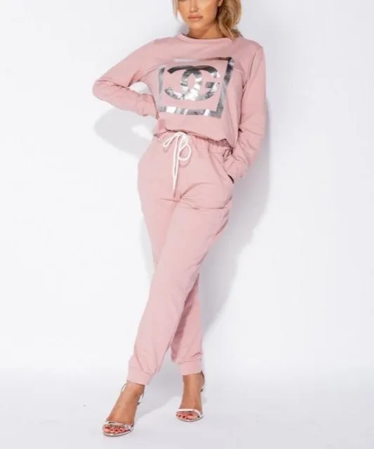 City Girl Rose Gold Lounge Set