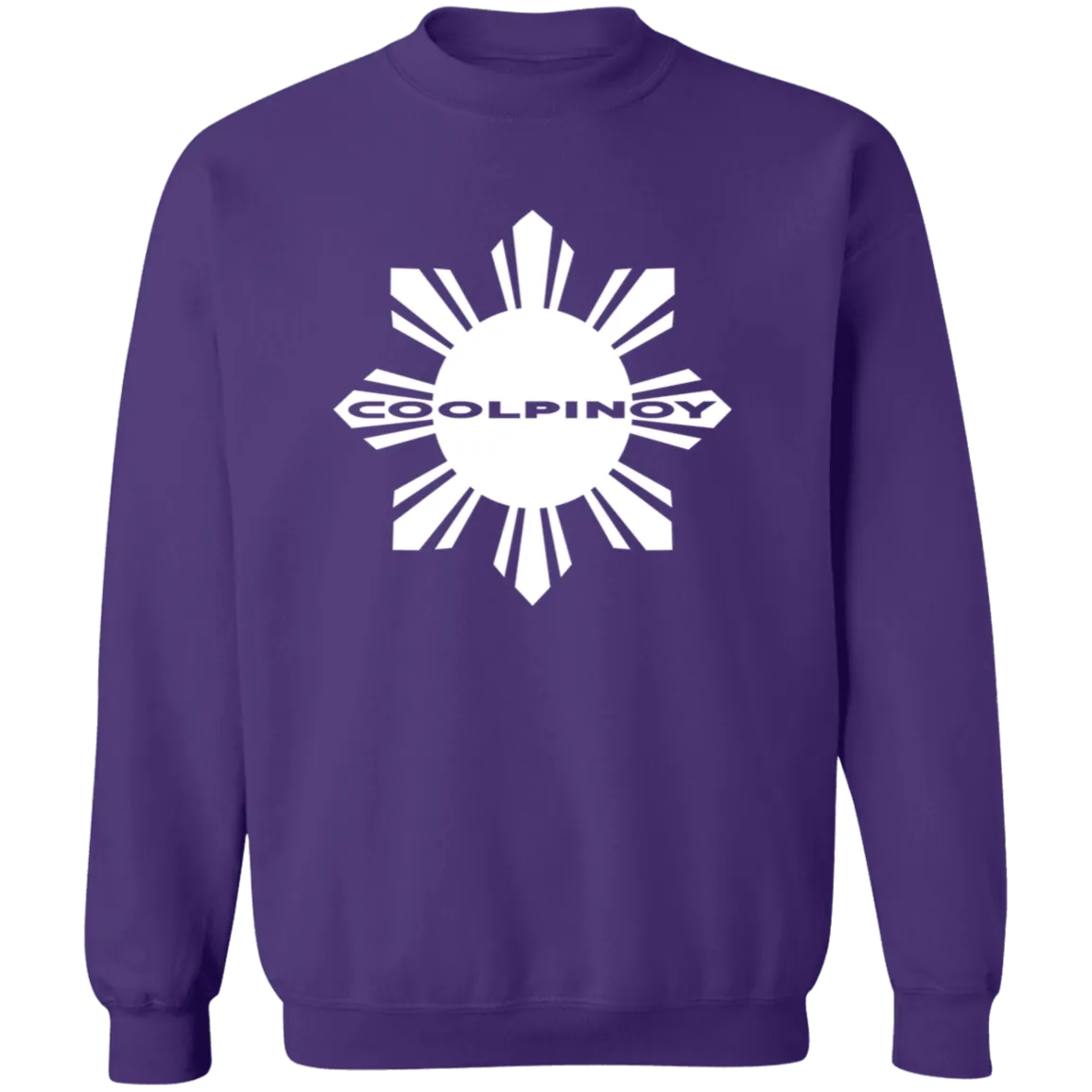 CoolPinoy Mid White Unisex Crewneck Pullover Sweatshirt