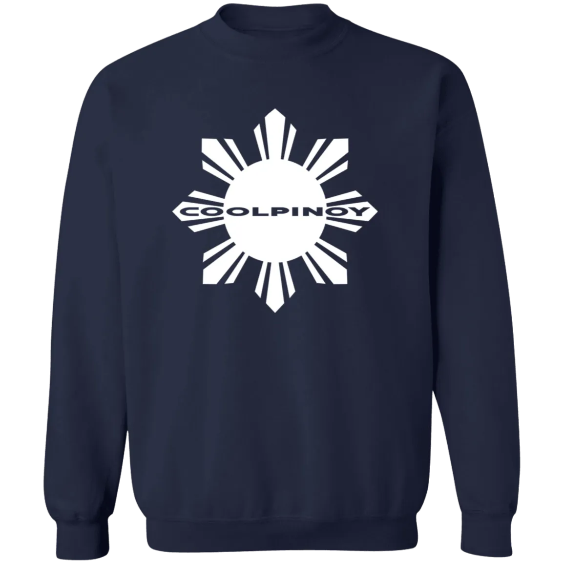 CoolPinoy Mid White Unisex Crewneck Pullover Sweatshirt