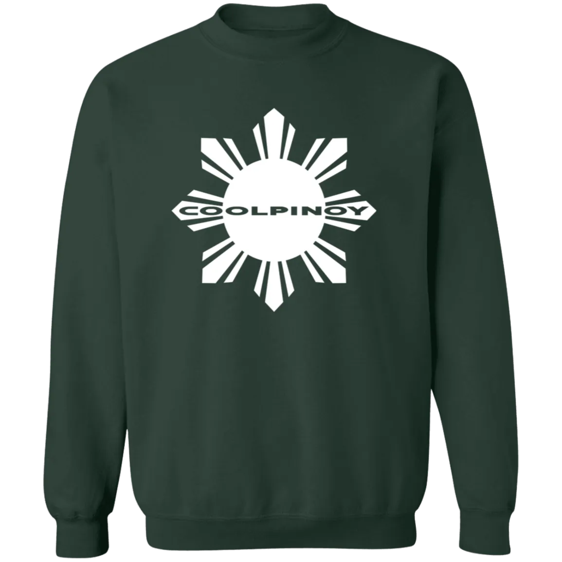 CoolPinoy Mid White Unisex Crewneck Pullover Sweatshirt