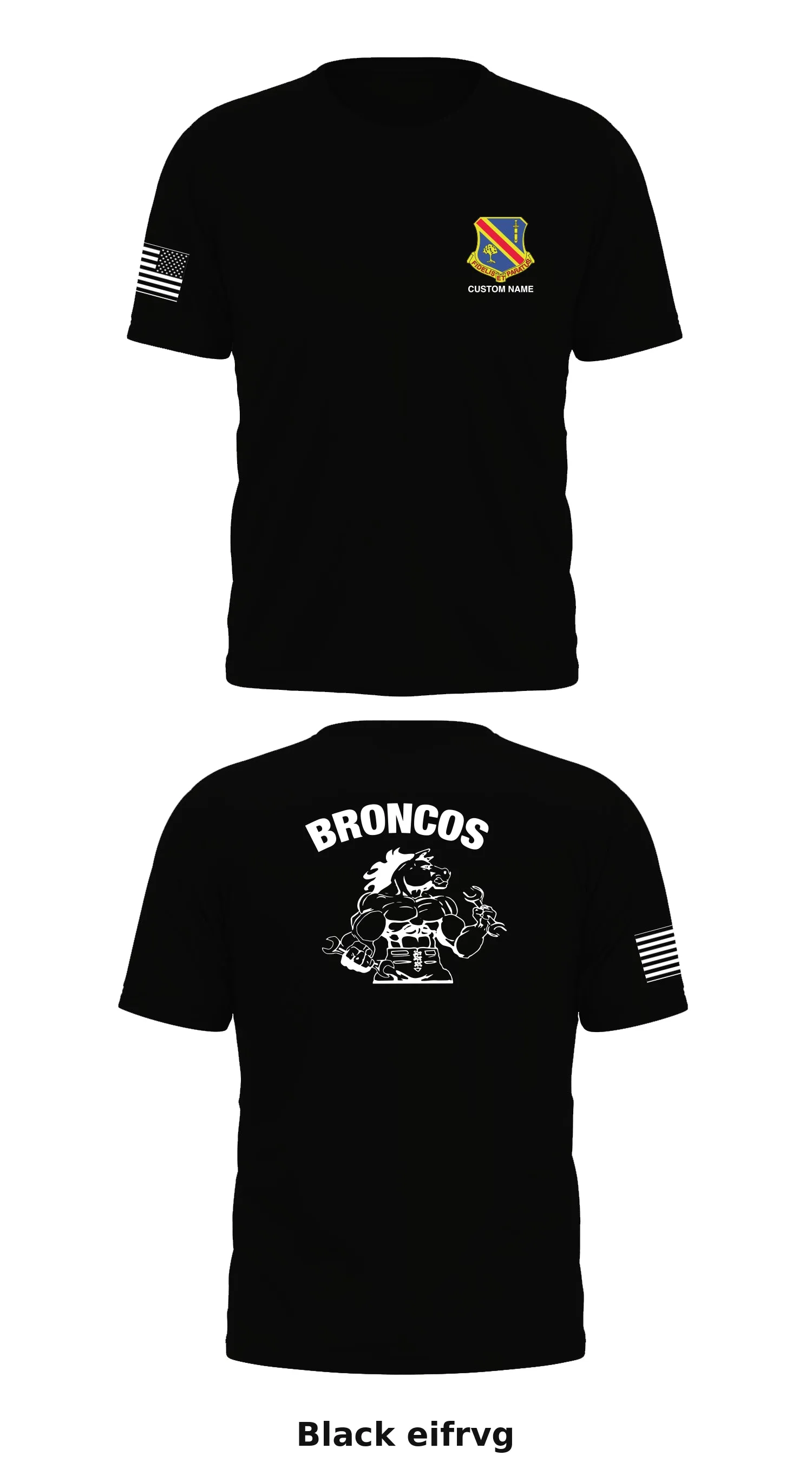 CUSTOM B Co. 237 BSB, 37th IBCT Store 1 Core Men's SS Performance Tee - eifrvgCUST