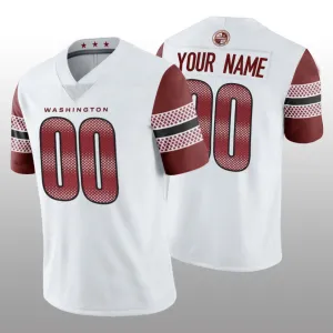 Custom Washington Commanders White Vapor Limited Jersey Football Stitched Jerseys