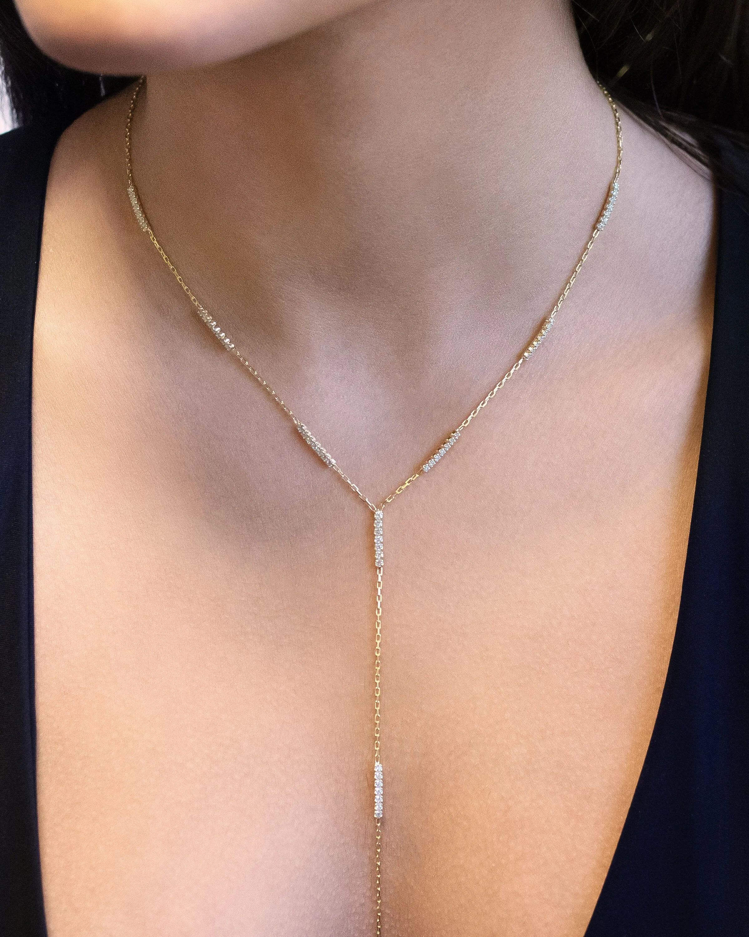 CZ Chain Lariat
