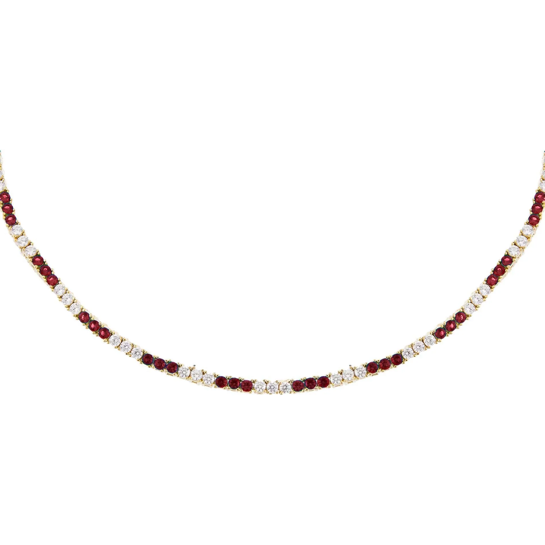 CZ Colored Tennis Choker