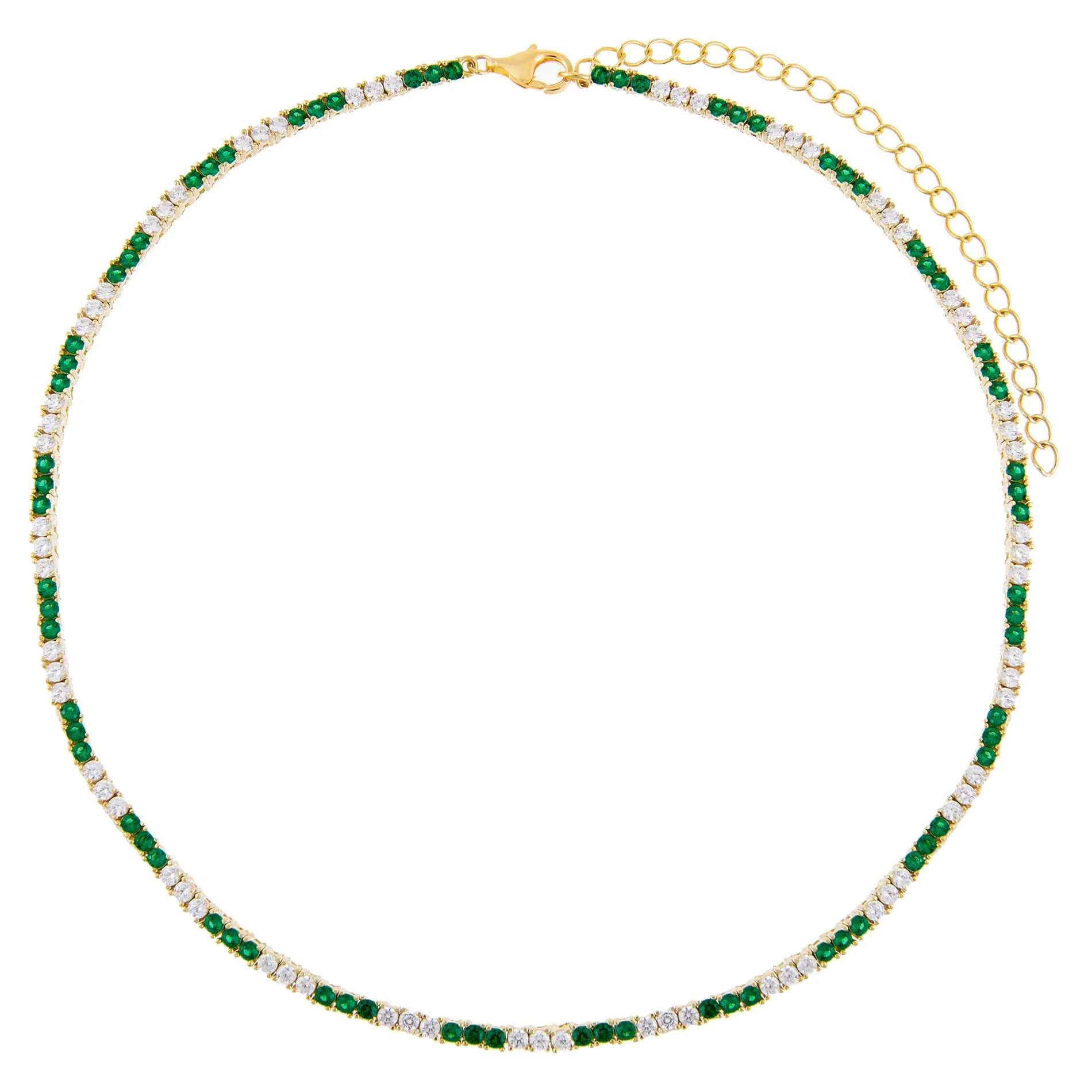 CZ Colored Tennis Choker