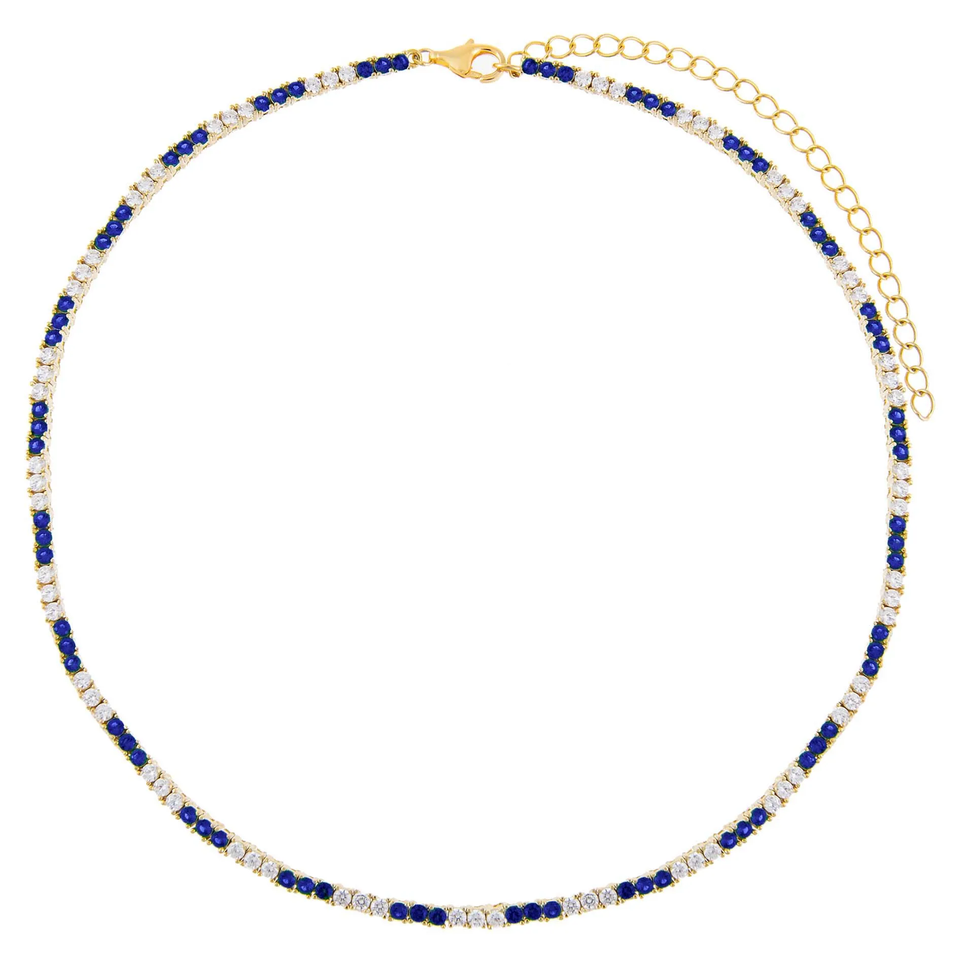 CZ Colored Tennis Choker