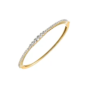 CZ Graduated Tennis Bangle Bracelet