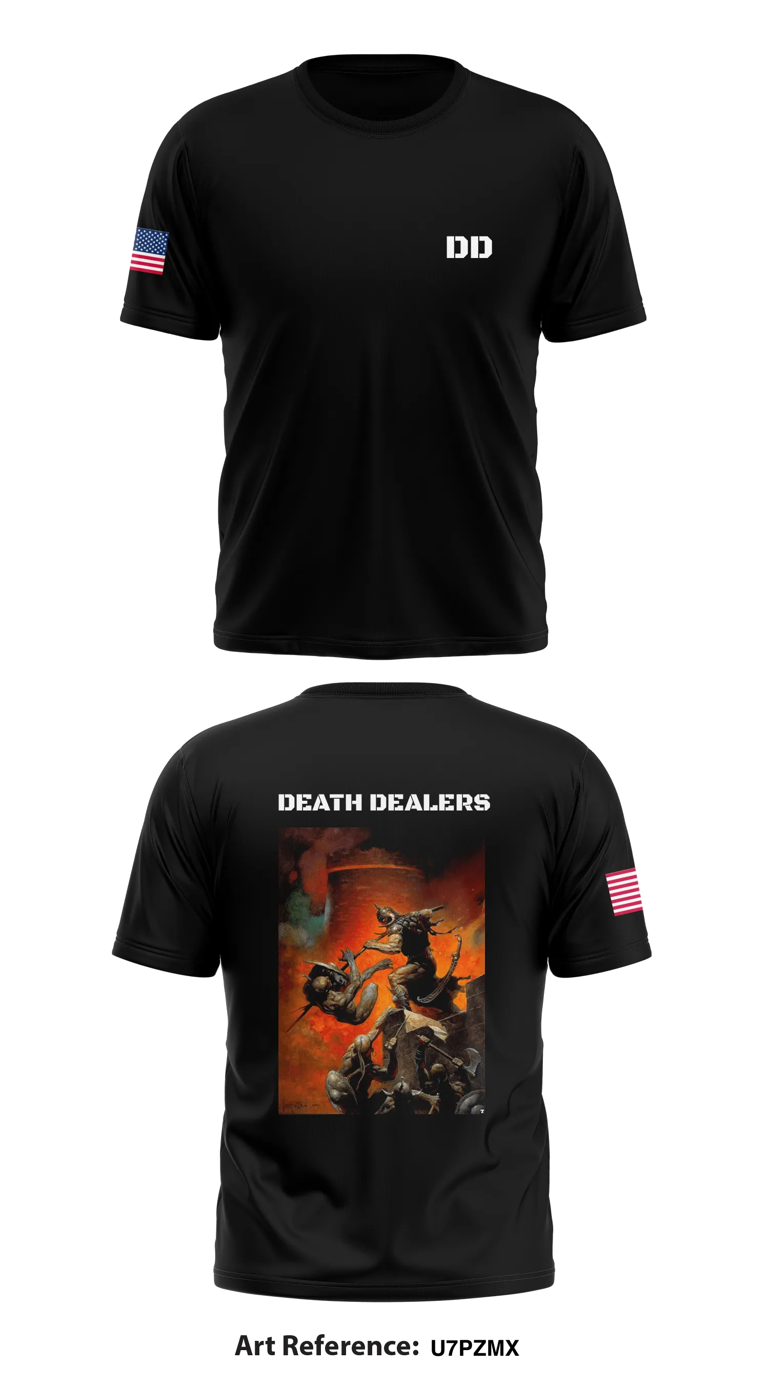 DEATH DEALERS 1 Core Men's SS Performance Tee - U7PzmX