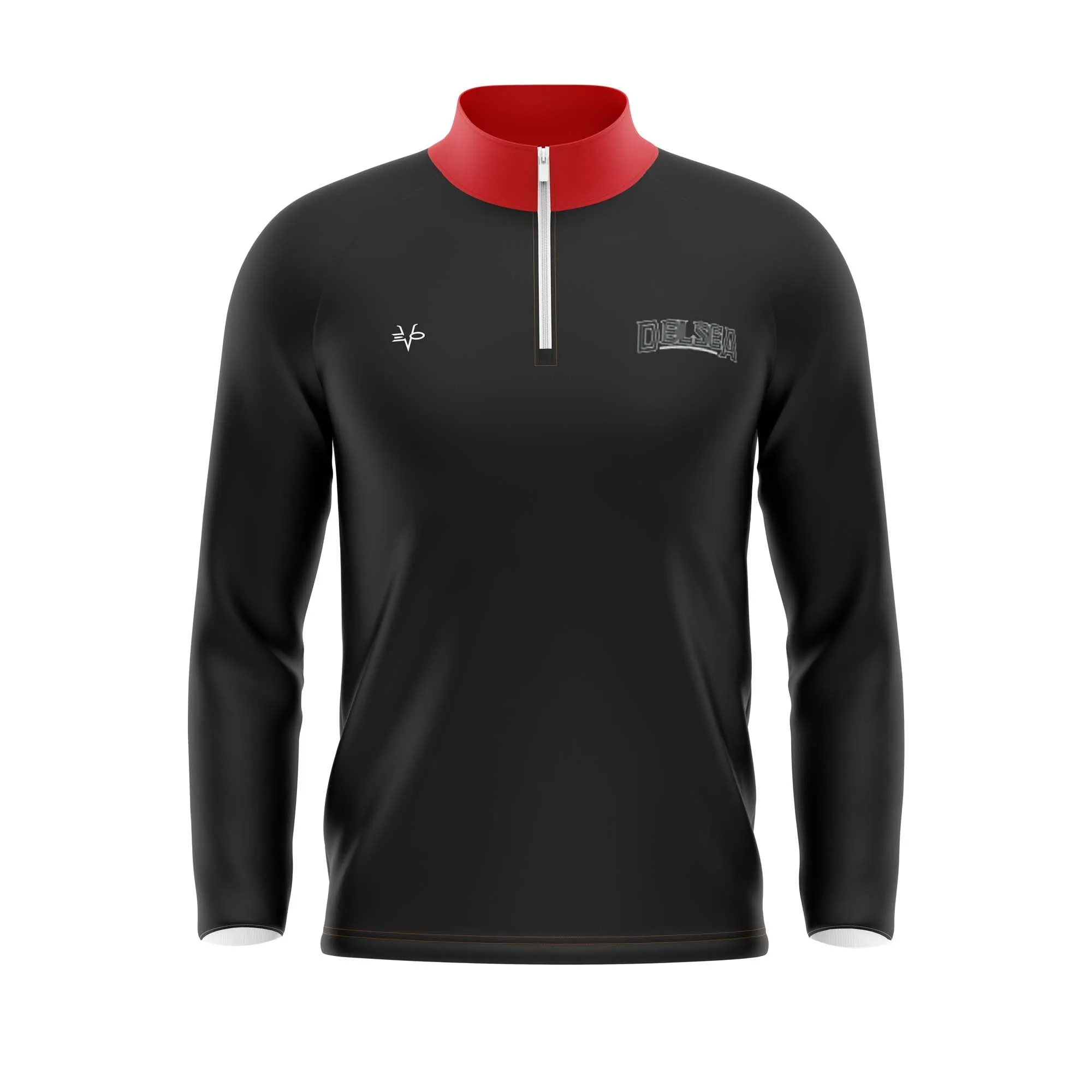 DELSEA KNIGHTS Football Sublimated Quarter Zip Jacket