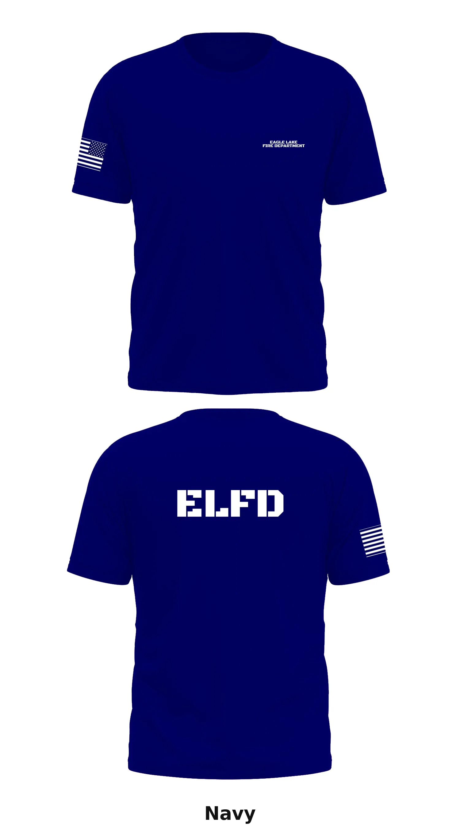 Eagle Lake fire department Store 1 Core Men's SS Performance Tee - 79301686484