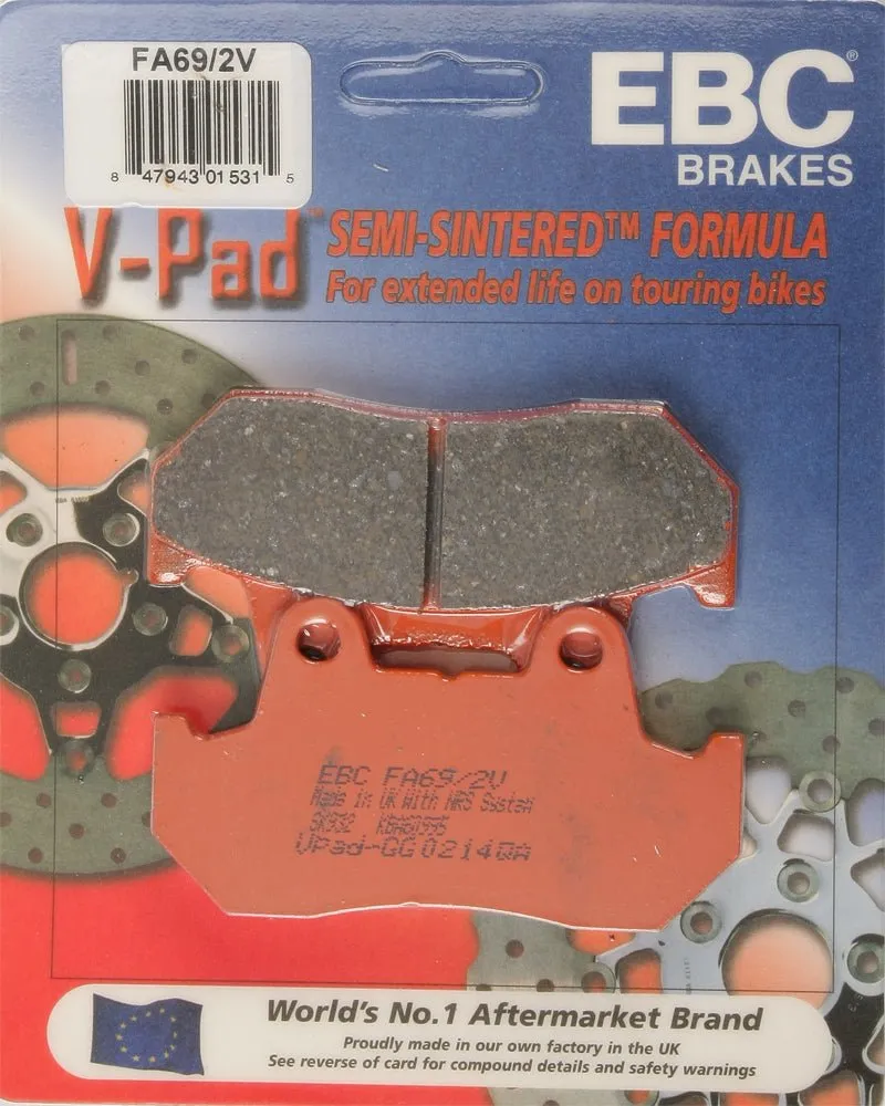 EBC FA69/2V Semi-Sintered Brake Pads
