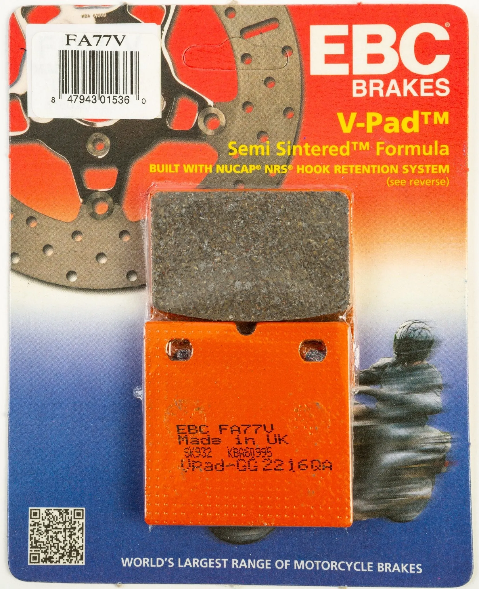 EBC FA77V Semi-Sintered Brake Pads