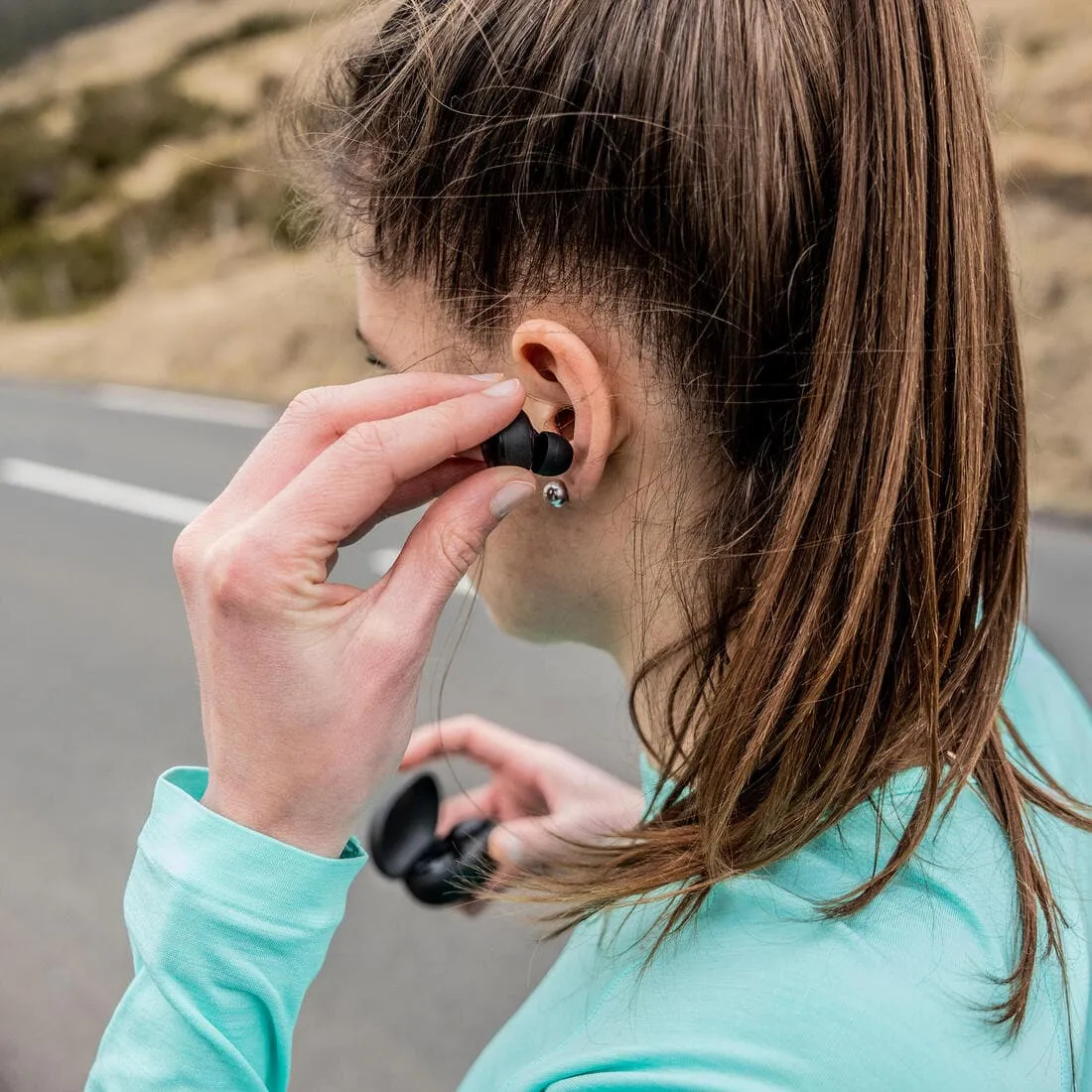 ECOUTEURS DE RUNNING TWS 100 100% SANS FIL NOIR