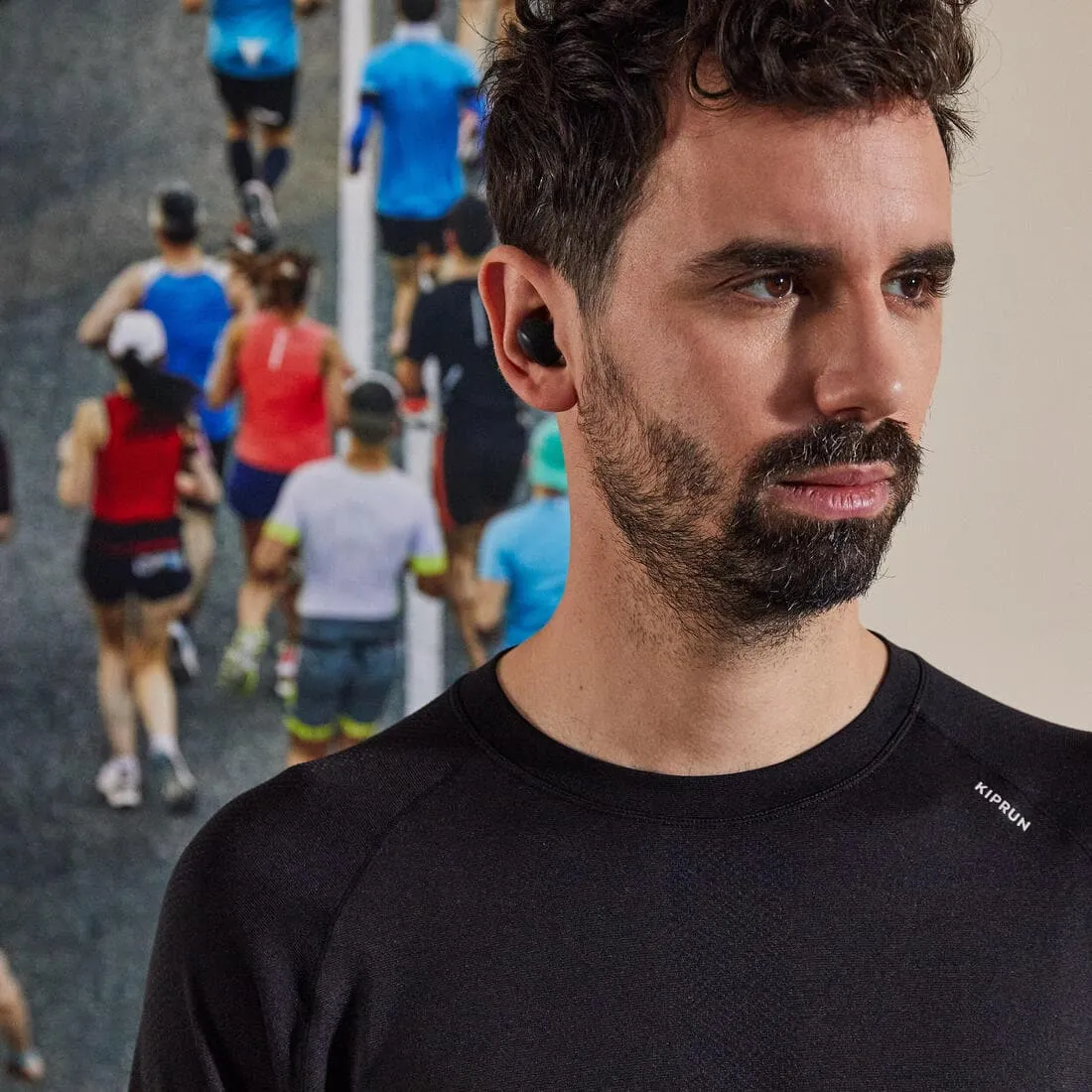 ECOUTEURS DE RUNNING TWS 100 100% SANS FIL NOIR