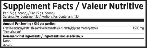 EFX Sports Kre-Alkalyn, 200g (133 Servings)