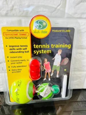 Elasti-Stroke Tennis Training System - Compatible with "Quickstart Tennis" - Improve Tennis Skills with self rebounding ball