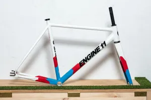 Engine11 CritD Track Frameset - Red/White/Blue - Medium