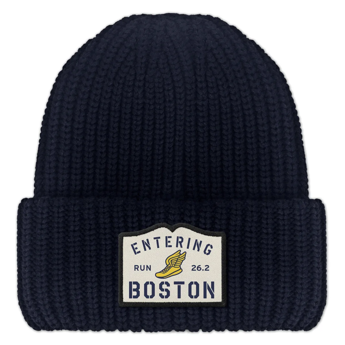 Entering Boston Run 26.2 Chunky Knit