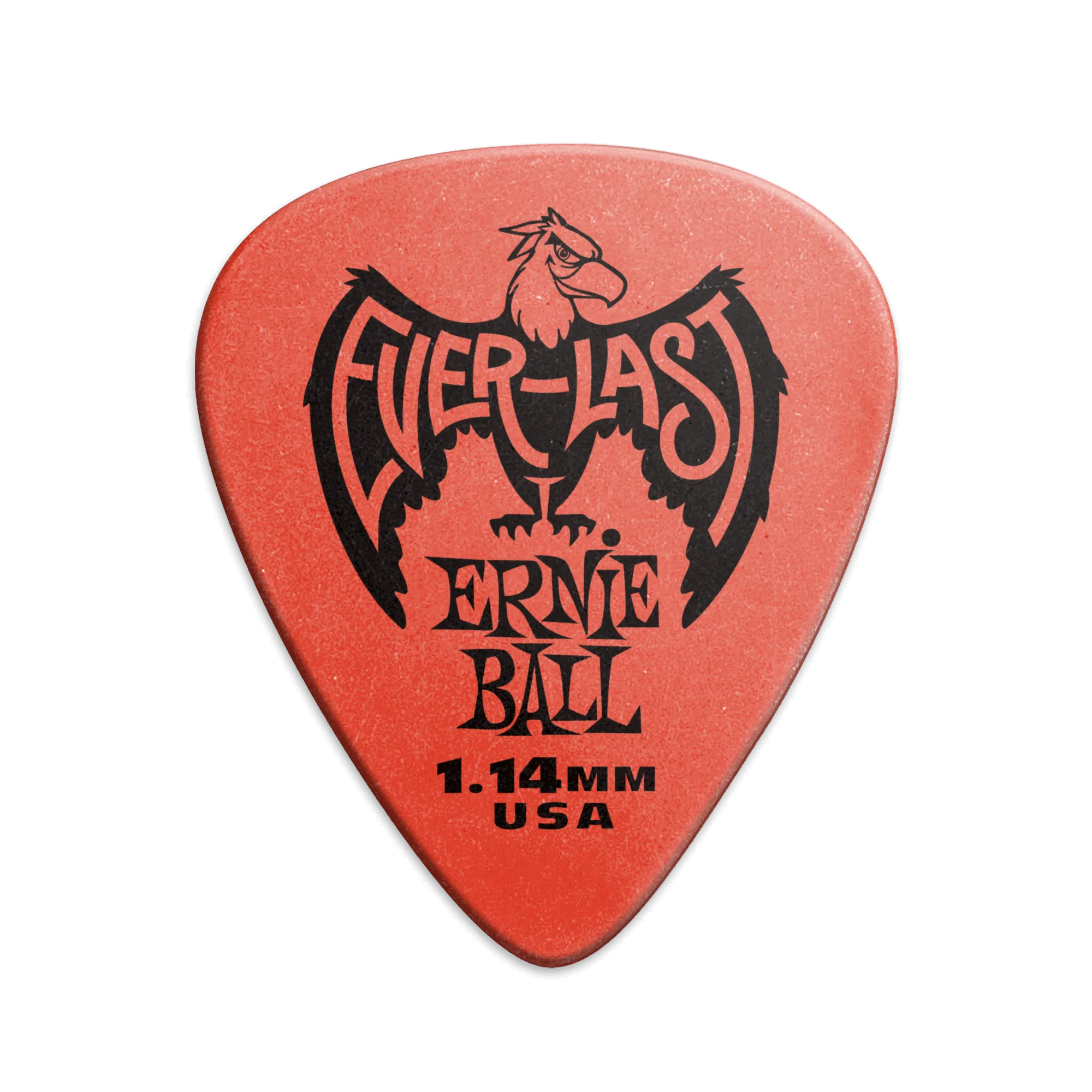 Ernie Ball 1.14 mm Everlast Picks 12 Pack, Red