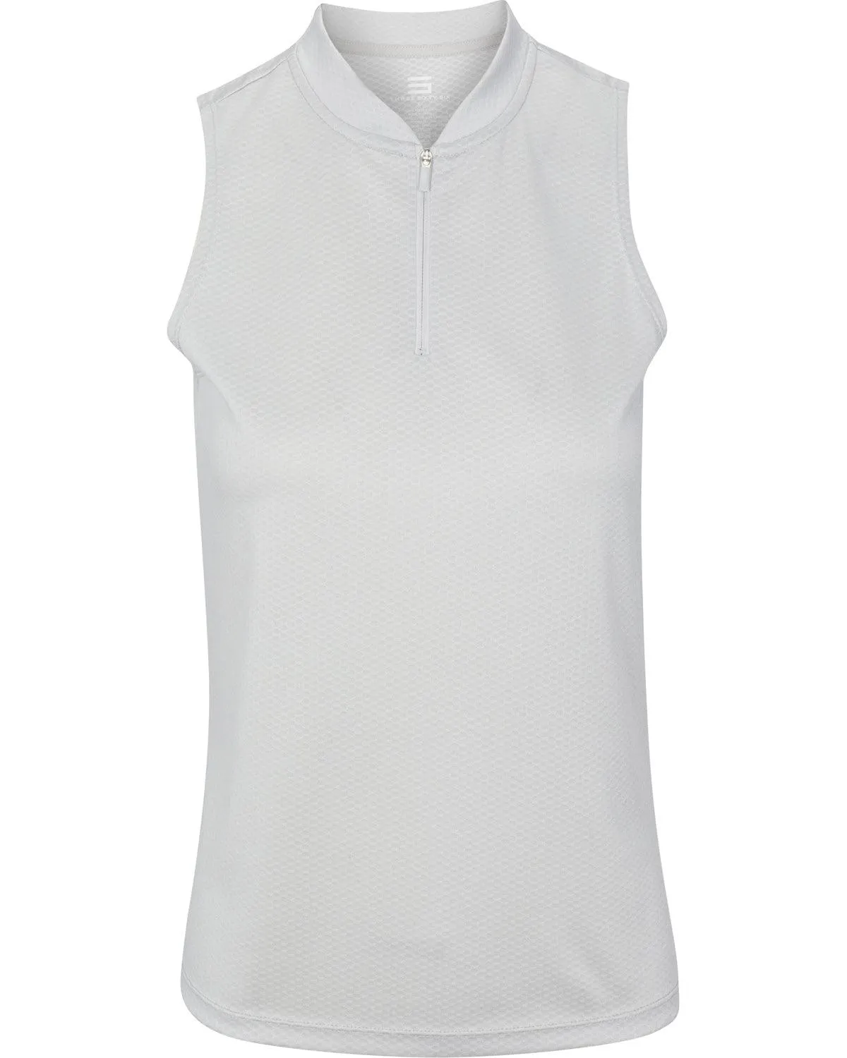Extreme Deal - Women's Sleeveless Collarless Golf Polo with Zipper
