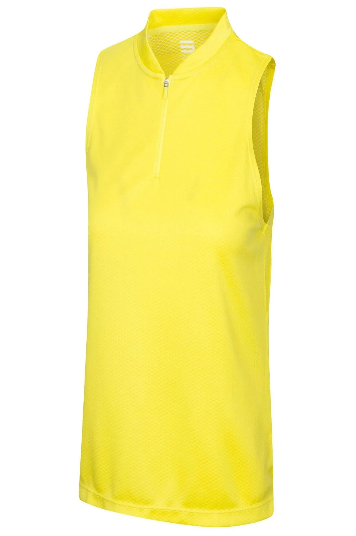 Extreme Deal - Women's Sleeveless Collarless Golf Polo with Zipper