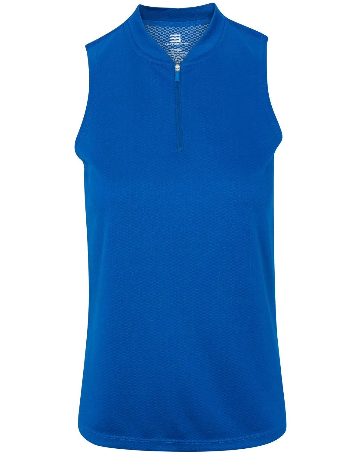 Extreme Deal - Women's Sleeveless Collarless Golf Polo with Zipper