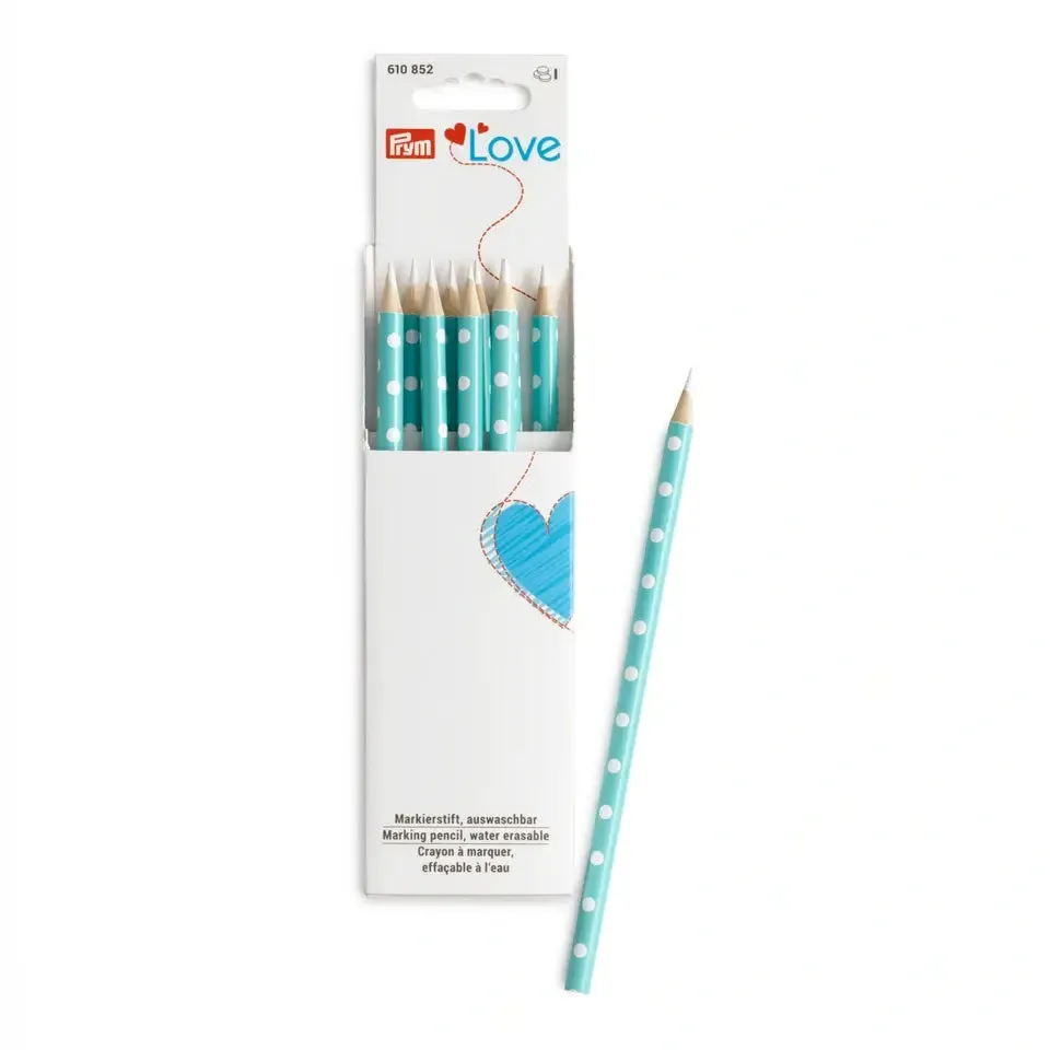 Fabric Marking Pencil - Turquoise, white marking
