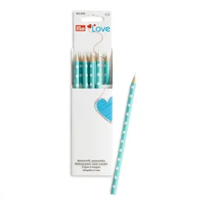 Fabric Marking Pencil - Turquoise, white marking