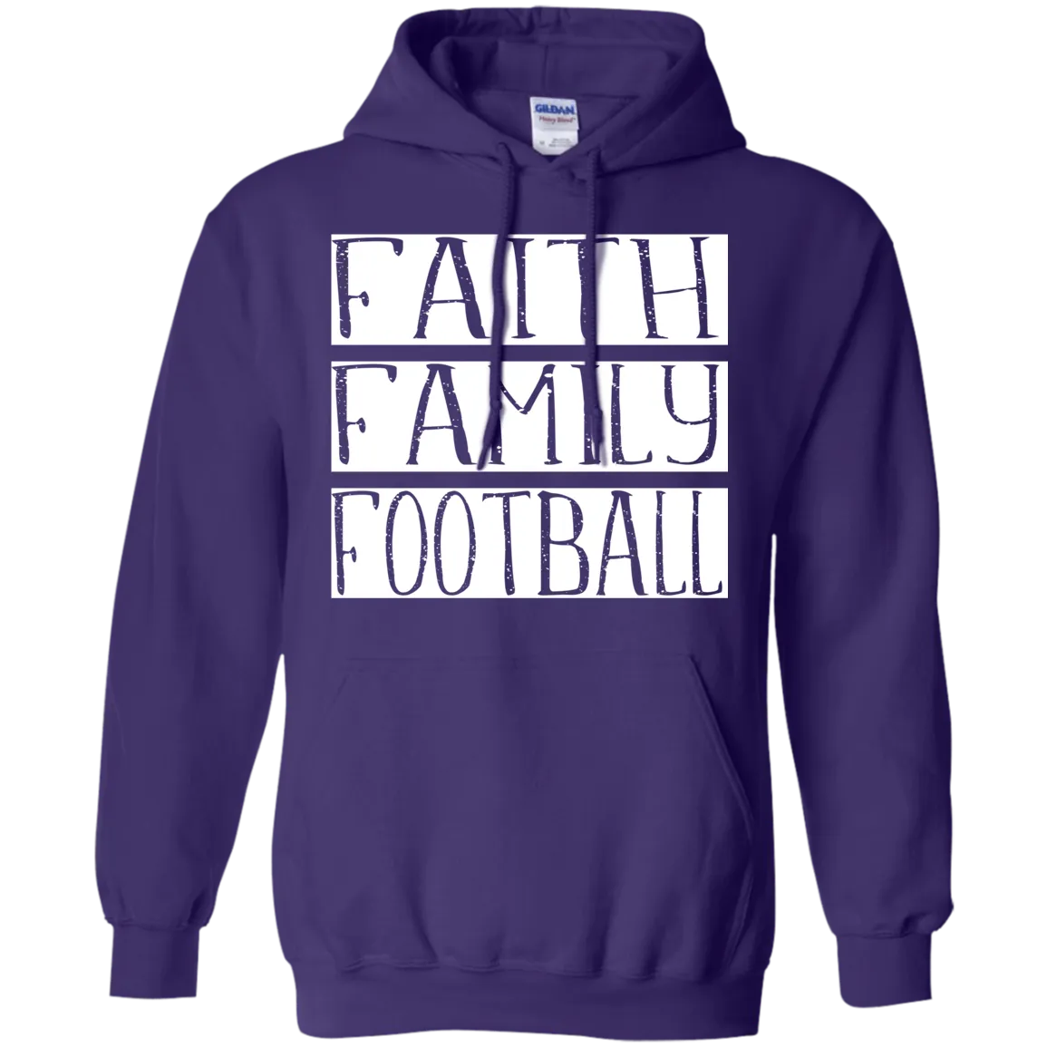 Faith Family Football Gildan Hoodie – Cozy, Classic, and Perfect for Game Day