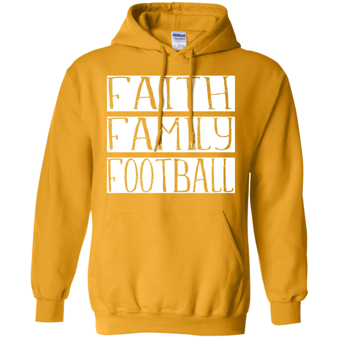 Faith Family Football Gildan Hoodie – Cozy, Classic, and Perfect for Game Day