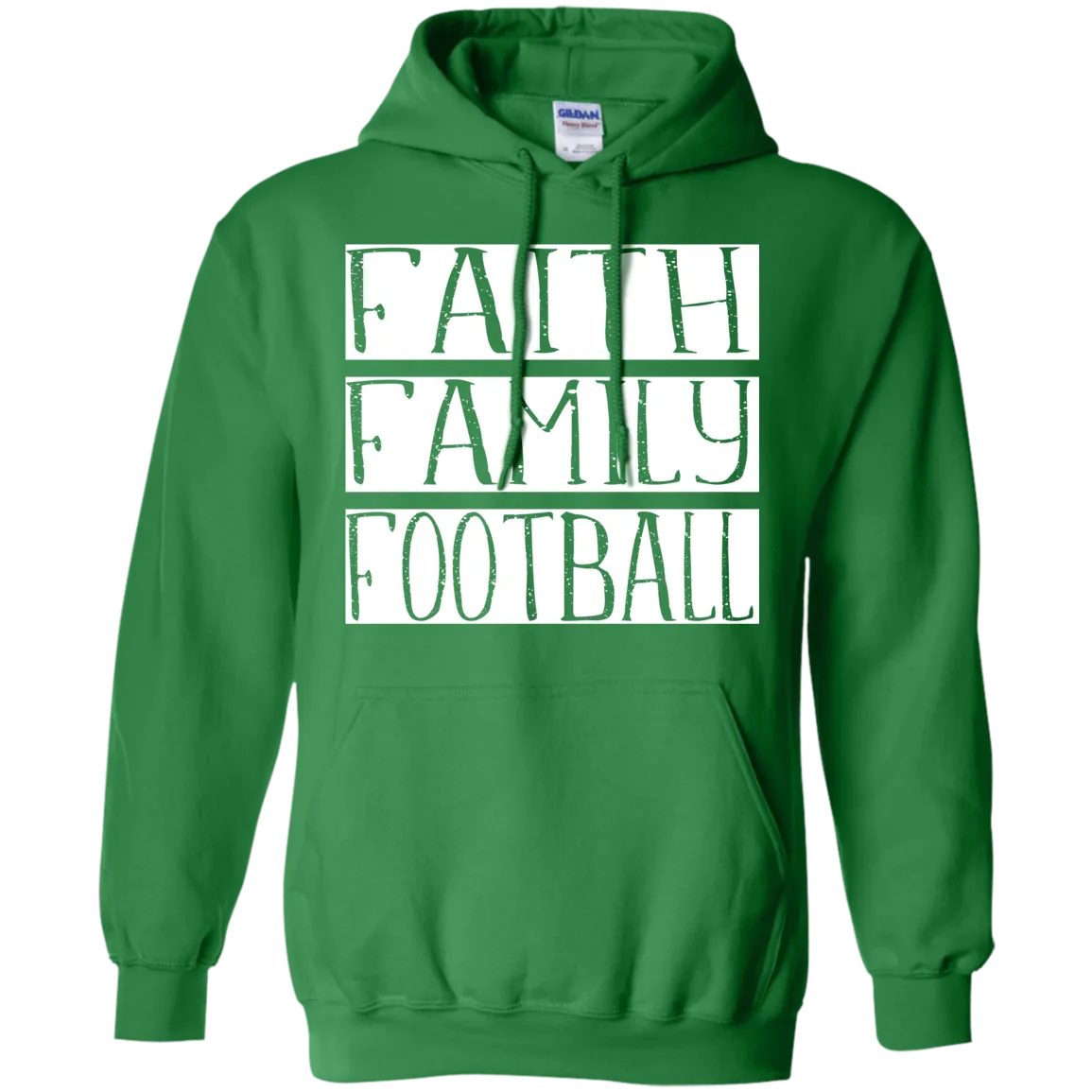 Faith Family Football Gildan Hoodie – Cozy, Classic, and Perfect for Game Day