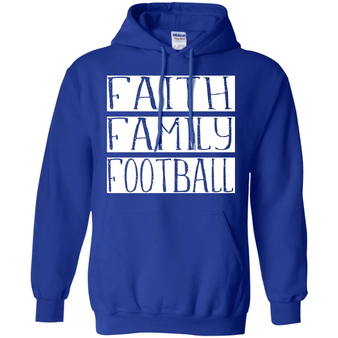 Faith Family Football Gildan Hoodie – Cozy, Classic, and Perfect for Game Day