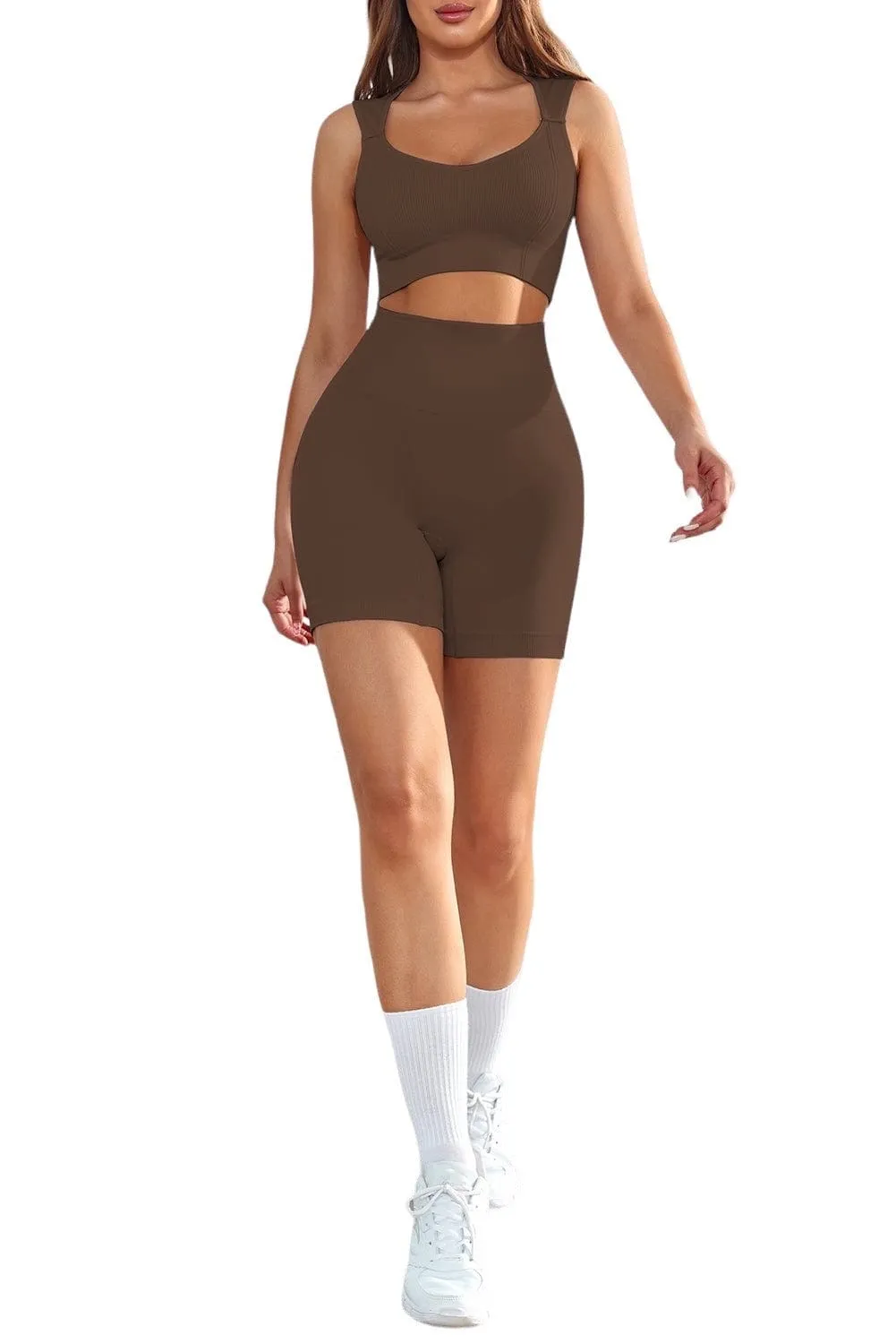 FitFusion Wide Waistband Athletic Shorts