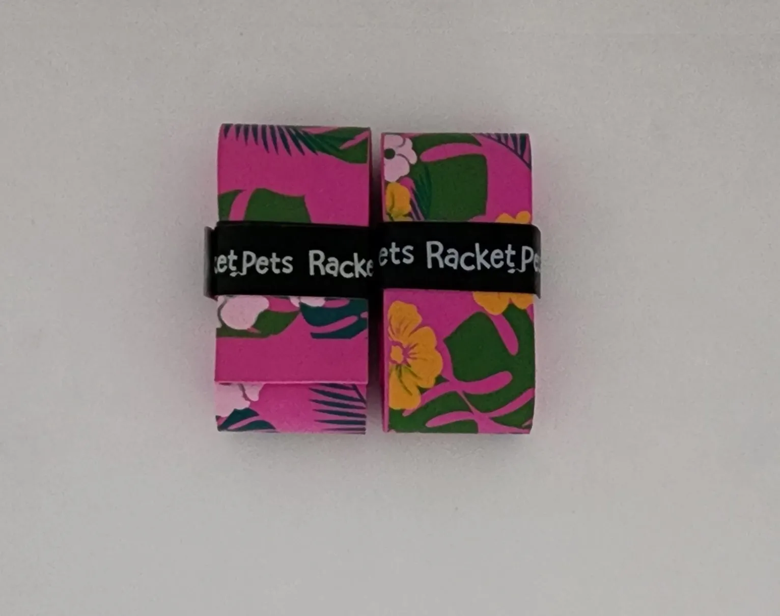 Flamingo Tennis Overgrip Tape and Matching Shock Absorbing Dampener for Tennis Racket