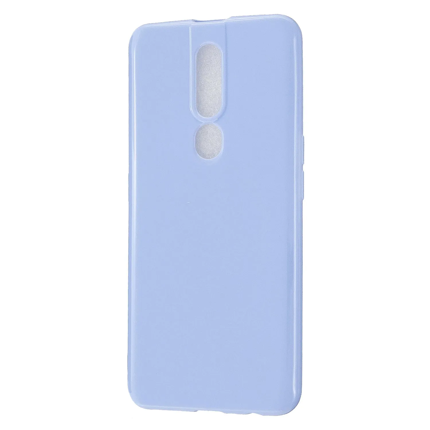 For OPPO F11/F11 Pro Cellphone Cover Glossy TPU Simple Profile Bumper Protective Mobile Phone Case Taro purple