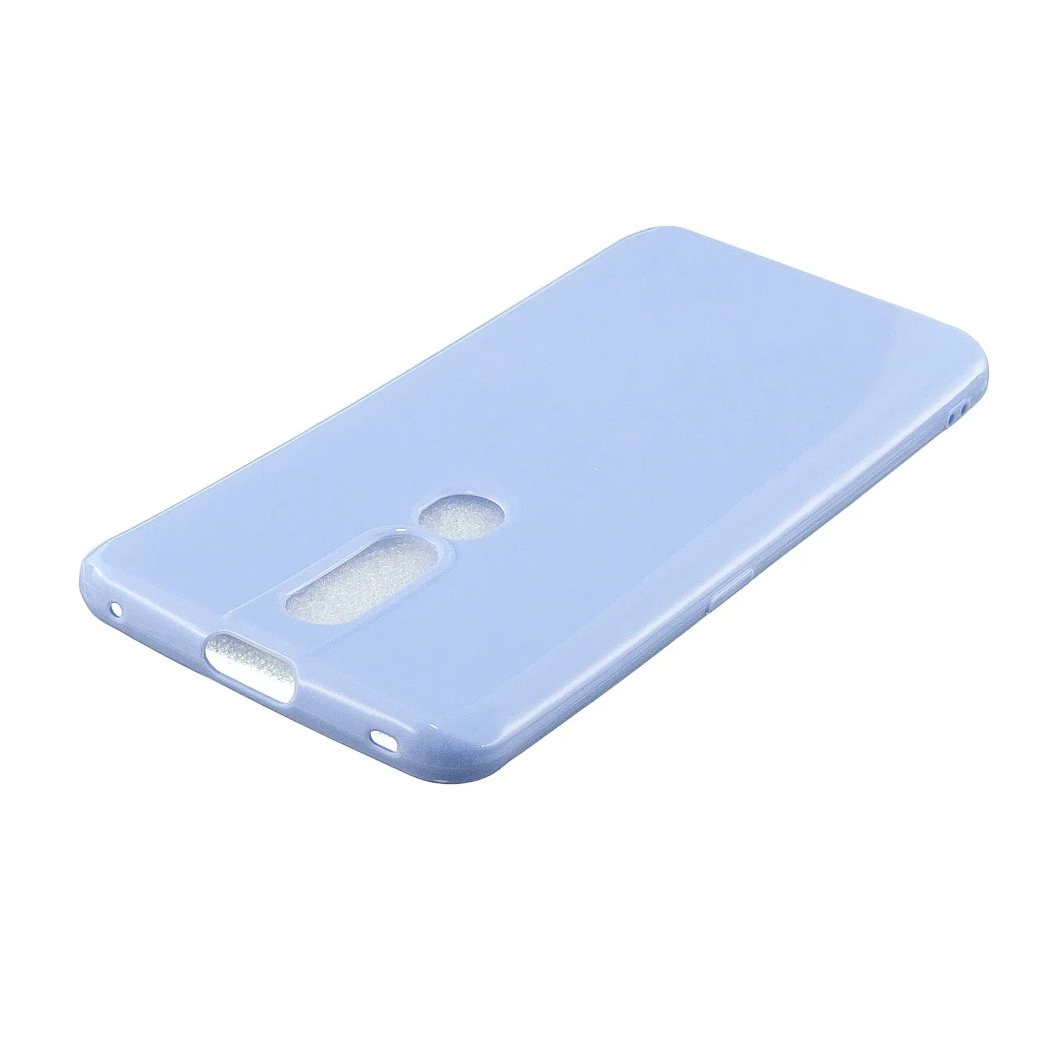 For OPPO F11/F11 Pro Cellphone Cover Glossy TPU Simple Profile Bumper Protective Mobile Phone Case Taro purple