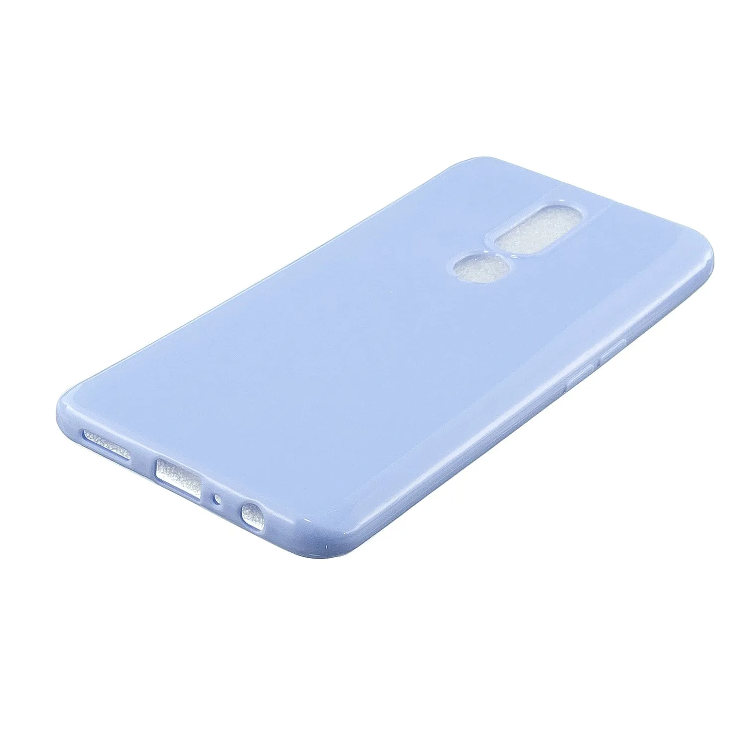For OPPO F11/F11 Pro Cellphone Cover Glossy TPU Simple Profile Bumper Protective Mobile Phone Case Taro purple