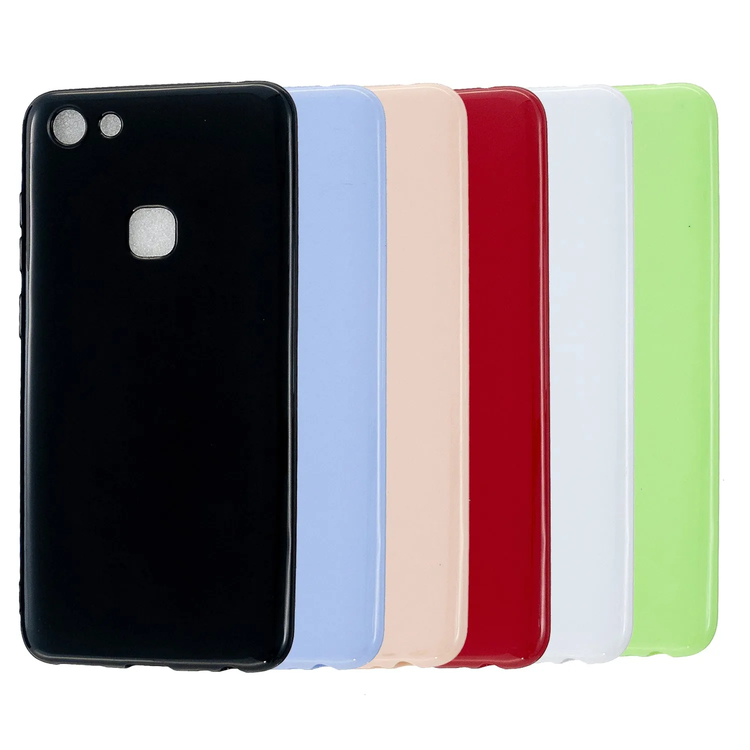 For VIVO Y83/Y85 Cellphone Cover Phone Screen Protector Soft TPU Phone Case Full Body Protection Shell Milk white